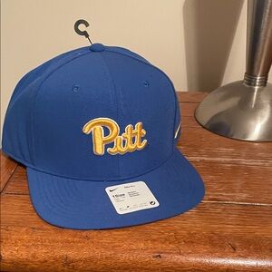 Nike Blue Cap with Yellow Pitt Embroidery